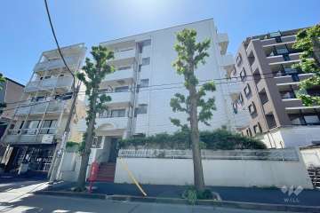 ジョイフル目黒洗足の外観（北東側から）