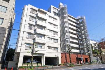 クレール中目黒の外観(北西側から)