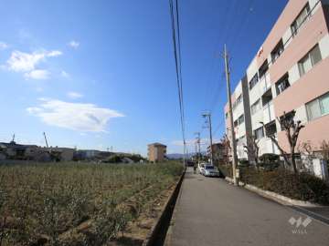 敷地南側の前面道路