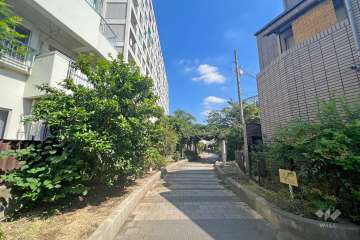 敷地南西側の前面道路