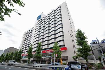 キャッスル共進の外観(北西側から)