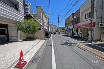 敷地南西側前面道路