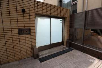 駐輪場、バイク置場入口