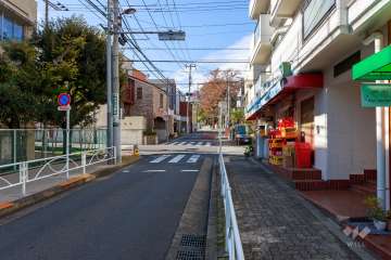 敷地南側の前面道路　