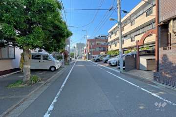 敷地の西側道路（南側から）
