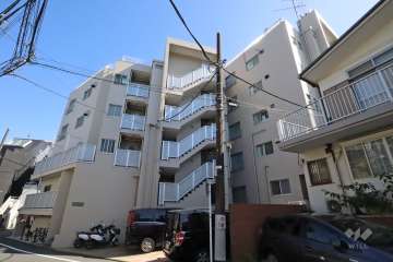 渋谷コーポの外観（北西側から）