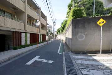 敷地南西側の前面道路