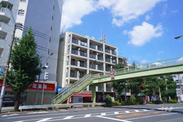 都立大バロンズコートの外観（南西側から）