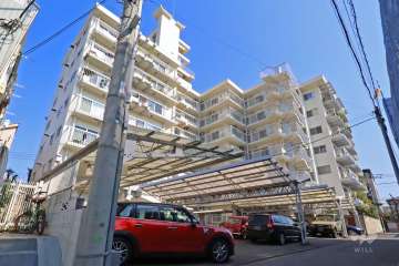 目黒柿の木坂アビタシオンの外観(北西側から)