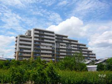 ウィングコート伊丹大野の外観（南側から）