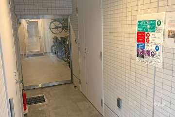 駐輪場の出入り口