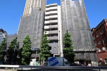 アジールコフレ中目黒の外観(北東側から)