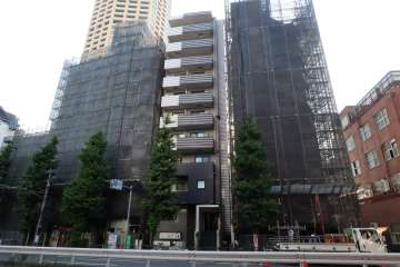 アジールコフレ中目黒の外観(北東側から)