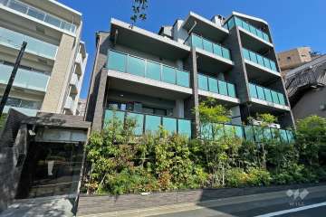 オープンレジデンシア目黒柿の木坂の外観（北西側から）