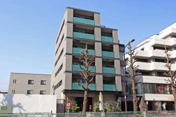 エクセレントシティ自由が丘の外観（南西側から）