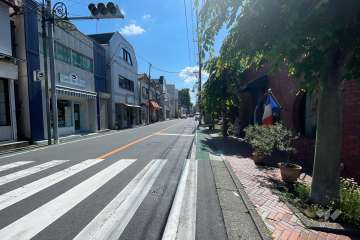 敷地北側の前面道路