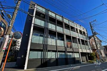 アクサス目黒祐天寺の外観（南西側から）