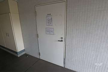 駐輪場の出入り口