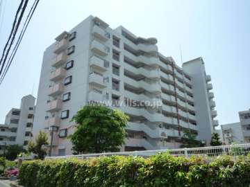 アルビス伊丹千僧2号棟の外観（北東側から）