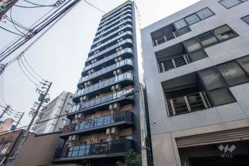 エステムコート名古屋新栄Ⅲグローリィの外観（北西側から）