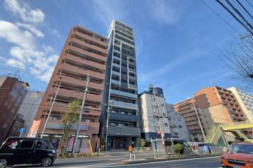 プレサンス新大阪ストリームの外観(南西側から)