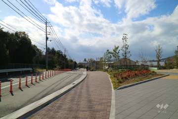 敷地南東側の前面道路（東側から）