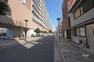 敷地の南側前面道路