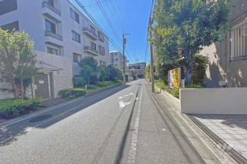 敷地南東側前面道路（北東側から）