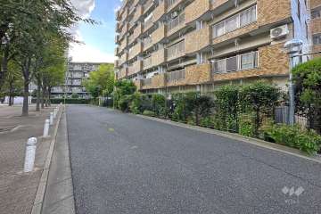 敷地南側の前面道路（東側から）