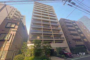 ザパークハウス赤坂レジデンスの外観（北側から）