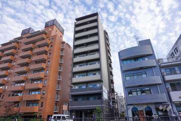 コンシェリア白金台トウキョウプラチナムの外観（北西側から）