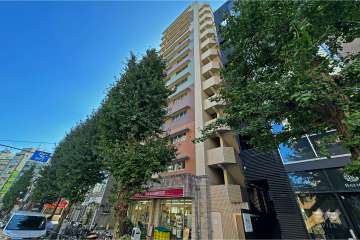 クオリアYz恵比寿の外観（北西側から）