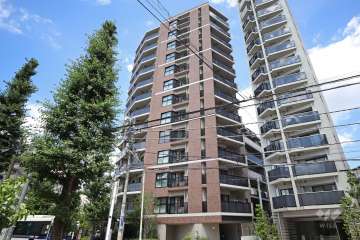 ザ・パークハウス渋谷笹塚の外観（南西側から）