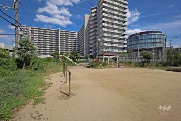 猪名川河川敷からの遠景。
