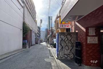 敷地東側の前面道路　