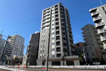 ウィルローズ市谷柳町の外観（北東側から）