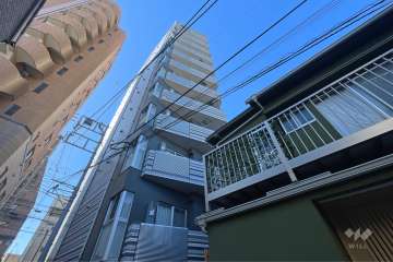 アクサス新宿戸山の外観（北東側から）