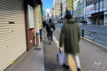 敷地北側の前面道路