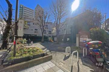 敷地に隣接した『まつ川公園』