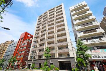 ザ・パークハウス山吹神楽坂の外観（南西側から）