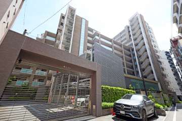 ザ・パークハウス山吹神楽坂の外観（北東側から）