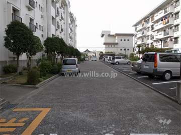 平面の敷地内駐車場