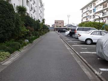 平面の敷地内駐車場