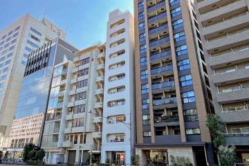 市ヶ谷ホワイトレジデンスの外観（北西側から）