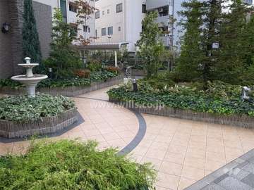 敷地内は植栽が多く、緑豊かです。