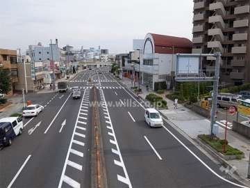 敷地の北側は国道2号線に面しています。