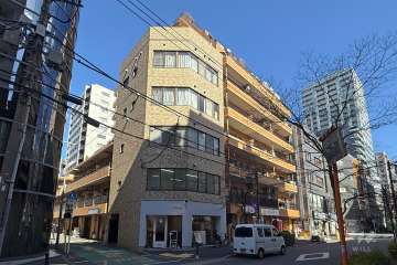 ダイアパレス新宿1丁目の外観（南西側から）