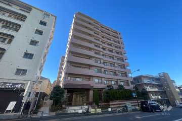 クリオ新宿戸山壱番館の外観（北東側から）