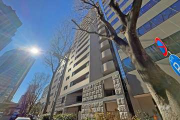 パレステュディオ新宿都庁前の外観（北側から）