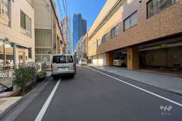 敷地南東側の前面道路　